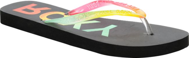 Roxy Maui Black Rasta Flip-Flop Sandals