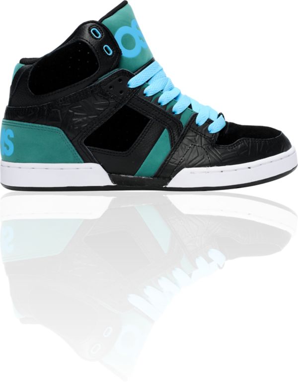 Osiris NYC 83 Black Teal & Cyan Shoe
