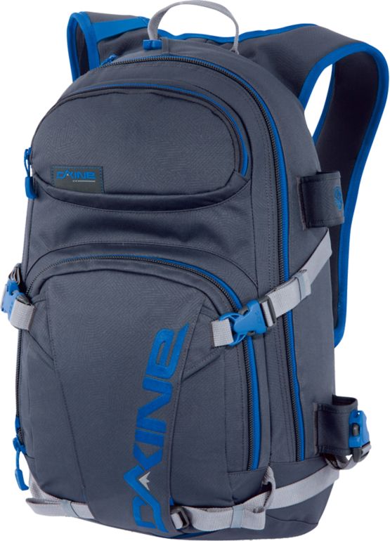 Dakine Heli Pro Grey & Blue Stencil Snow Backpack