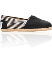 Toms Classics Girls University Black Canvas Shoe
