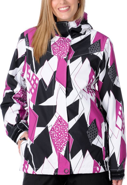 Empyre Girl 2012 Liberty White & Purple Geo 10K Girls Snowboard Jacket