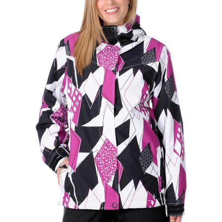Empyre Girl 2012 Liberty White & Purple Geo 10K Girls Snowboard Jacket 