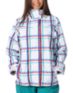 Empyre Girl 2012 Liberty White & Pink Plaid 10K Girls Snowboard Jacket 