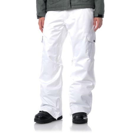 Empyre Girls 2012 Hoodwink White 10K Snowboard Pants