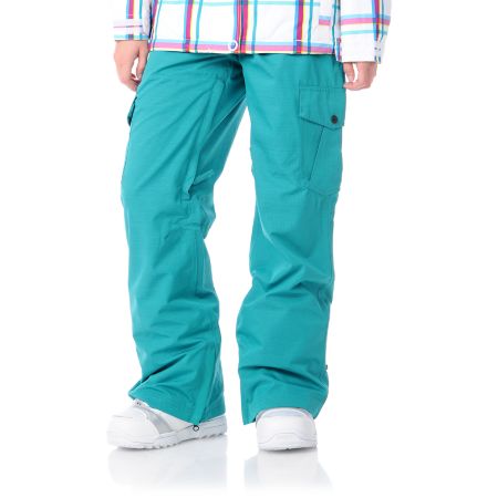 Empyre Girl 2012 Hoodwink Teal 10K Girls Snowboard Pants