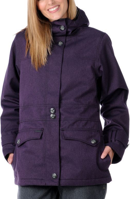 Empyre Girls 2012 Nomad Solid Purple 10K Snowboard Jacket