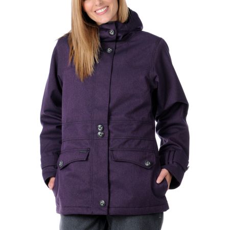Empyre Girl 2012 Nomad Solid Purple 10K Girls Snowboard Jacket 
