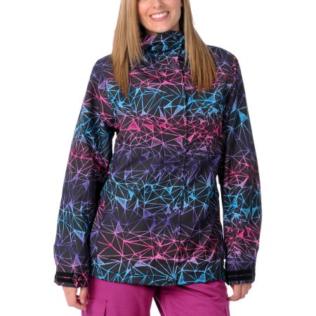 Empyre Girl 2012 Liberty Black & Pink Geo 10K Girls Snowboard Jacket 