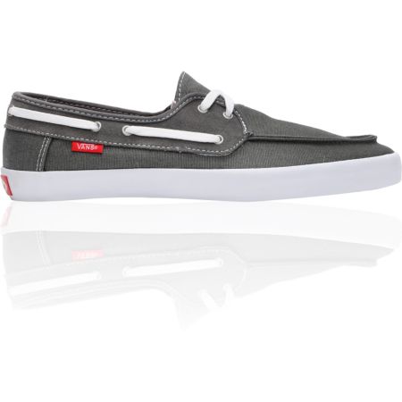 Vans Shoes Location on Vans Chauffeur Pewter   Red Boat Shoe At Zumiez   Pdp