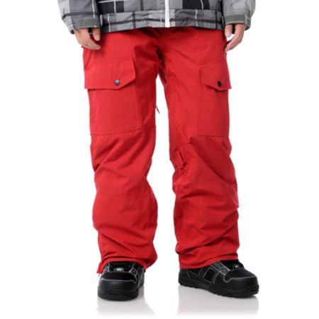 Aperture Drake 10K Red 2012 Guys Snowboard Pants