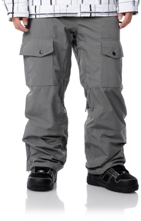 Aperture Drake Grey 10K 2012 Guys Snowboard Pants
