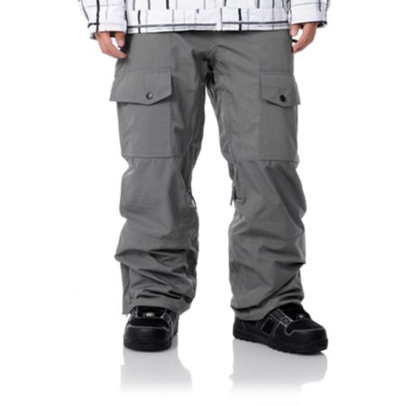 Aperture Drake Grey 10K 2012 Guys Snowboard Pants