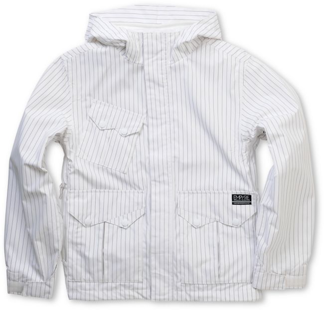 Empyre Descender 2012 Boys White 10K Snowboard Jacket