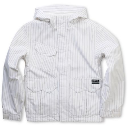 Empyre Descender 2012 Boys White 10K Snowboard Jacket