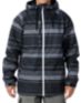 Aperture Lucas 2012 Black Stripe 10K Guys Snowboard Jacket
