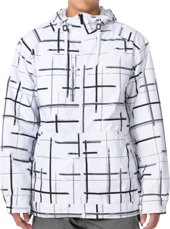 Aperture Lucas 2012 White 10K Guys Snowboard Jacket