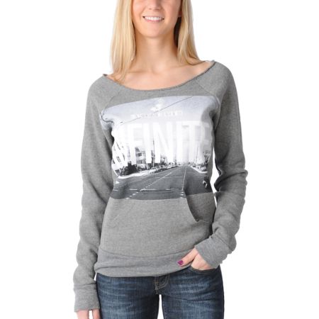 Glamour Kills Infinite Possibility Grey Pullover Sweatshirt