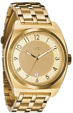 Nixon Monopoly Gold Analog Watch