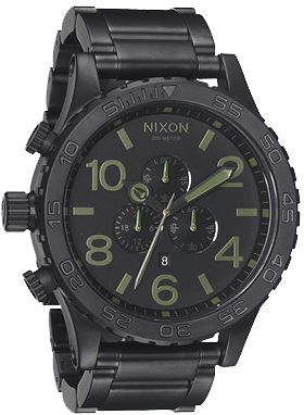 Nixon 51-30 Chrono Matte Black Watch