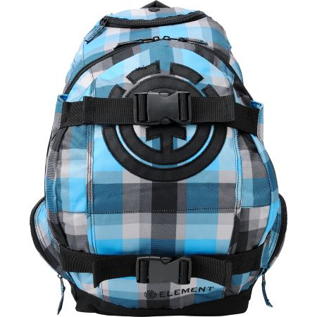 Element Woodranch Blue Plaid Skate Skate Backpack