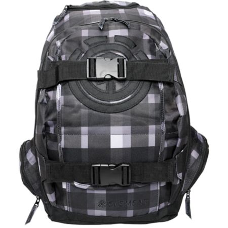Element Woodranch Dark Grey Plaid Skate Backpack