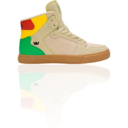 Supra Vaider Tan Hemp & Rasta Shoe