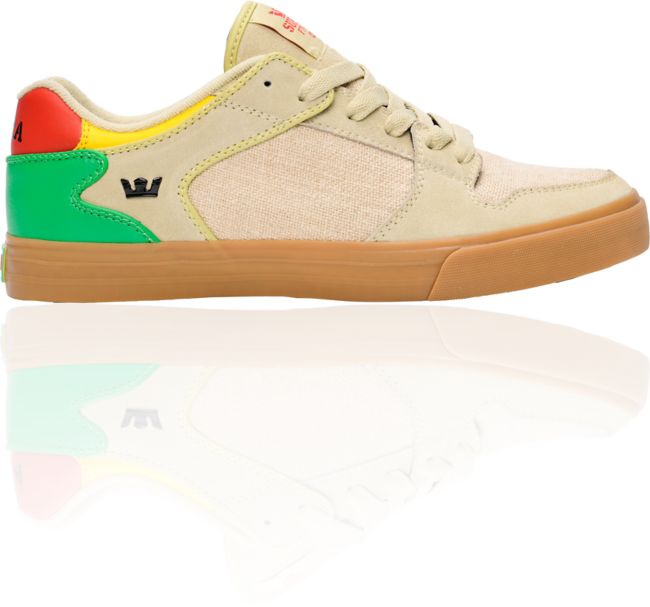 Supra Vaider Low Tan Hemp & Rasta Shoe