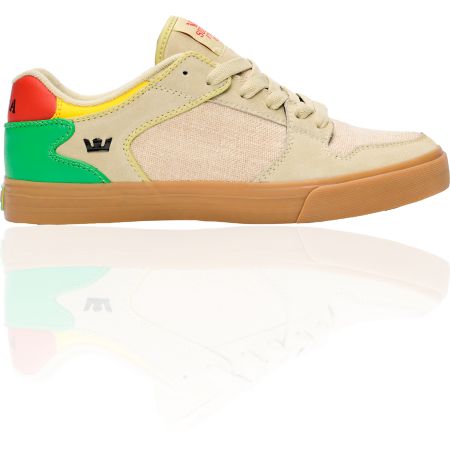 Supra Vaider Low Tan Hemp & Rasta Shoe