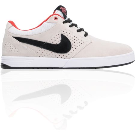 Nike SB P-Rod 5 Low Lunarlon White, Black & Varsity Red Shoe 