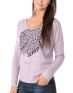 Volcom Girls Hawt Dots Heather Pink Long Sleeve Shirt
