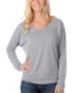 Volcom Girls This Or That Easy Grey Long Sleeve Top