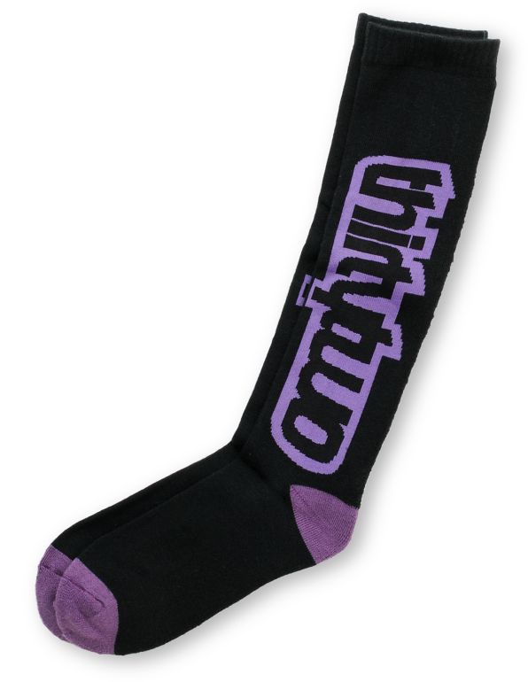 Thirtytwo 2012 Doubledown Black & Purple Medium Weight Snow Socks