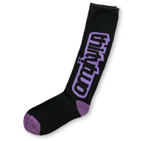 Thirtytwo 2012 Doubledown Black & Purple Medium Weight Snow Socks