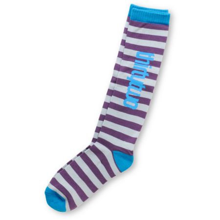 Thirtytwo 2012 Bars N Stripes Grey & Purple Light Weight Snowboard Socks
