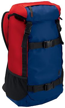 Nixon Landlock Royal Blue & Red Skate Backpack