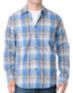 RVCA Guys Raceway Blue Plaid Long Sleeve Woven