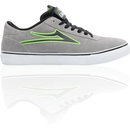 Lakai Manchester Select Grey & Lime Green Skate Shoe