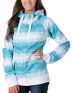 Empyre Girls Canyon Teal Stripe 2012 Zip Tech Fleece Jacket