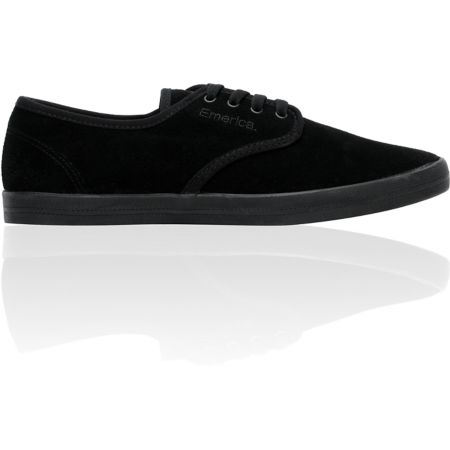 Emerica Wino All Black Suede Shoe