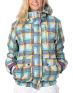 Billabong Girls Pure 8K Teal Plaid 2012 Girls Snowboard Jacket