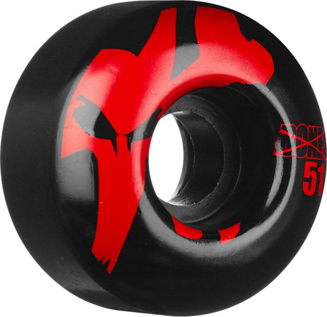 Bones 51mm Strobe Red & Black Skateboard Wheels