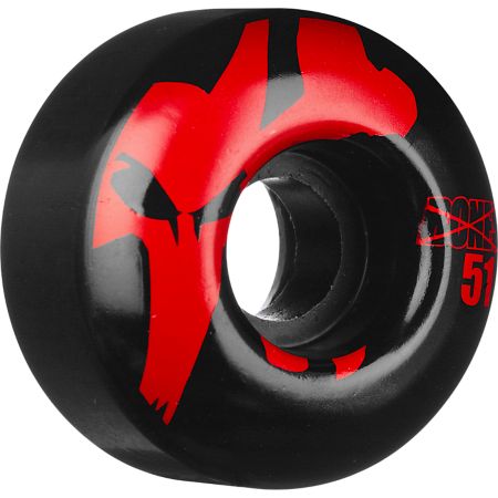 Bones 51mm Strobe Red & Black Skateboard Wheels