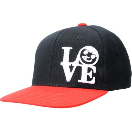 Neff Love Black & Red Snapback Hat