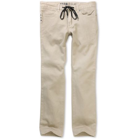 KR3W K Slim Twill Khaki Pants