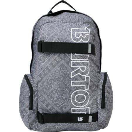 Burton Emphasis Yasgur Black & White Skate Backpack