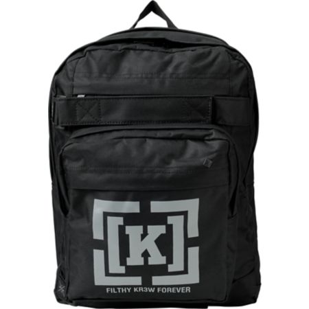KR3W Truant Black Skate Backpack