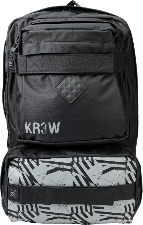 KR3W Ditch Black Skate Backpack