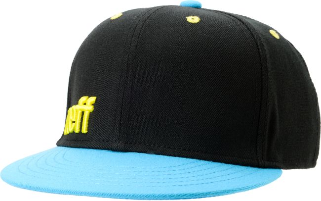 Neff Daily Black, Cyan, & Yellow Snapback Hat