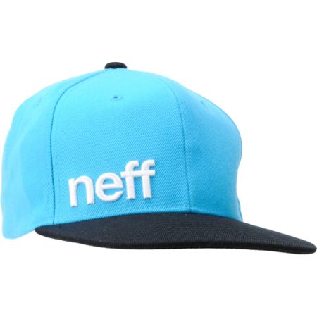 Neff Daily Cyan & Black Snapback Hat
