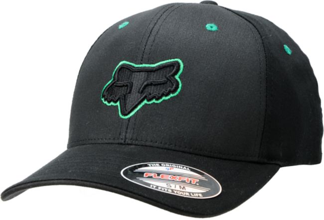 Fox Back Alley Black & Green FlexFit Hat